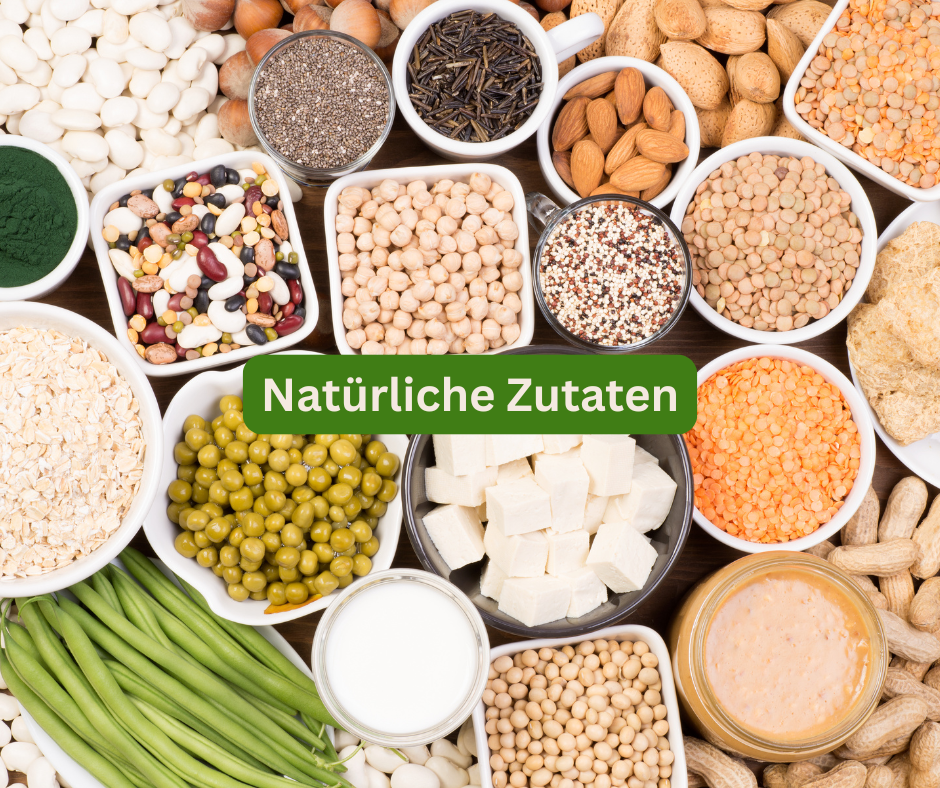 Verschiedene vegane Zutaten