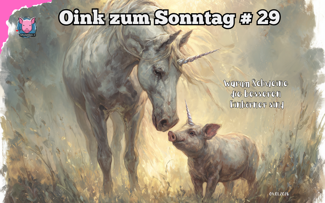 Oink zum Sonntag - Schweine sind die besseren Einhörner