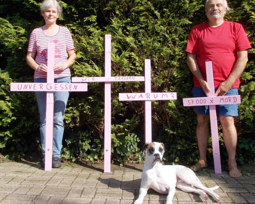 Gedenkstätte Alt Tellin – Kreuzaktion – Vielen Dank Dörte und Volkmar