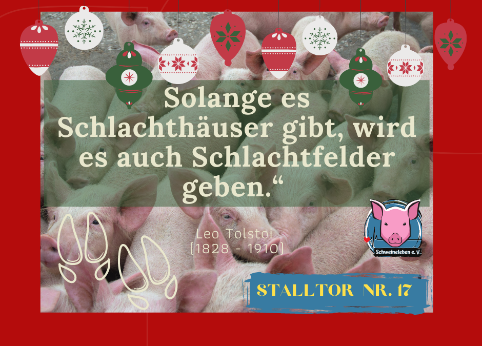 Schweineleben – Adventskalender: Stalltor Nr. 17