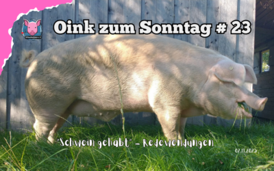 # 23 Oink zum Sonntag – Schwein gehabt? Redewendungen